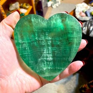 Green fluorite small dish